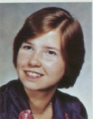 Yearbook portrait of Cheryl Laws Russell