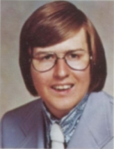 Yearbook portrait of Ron Evans